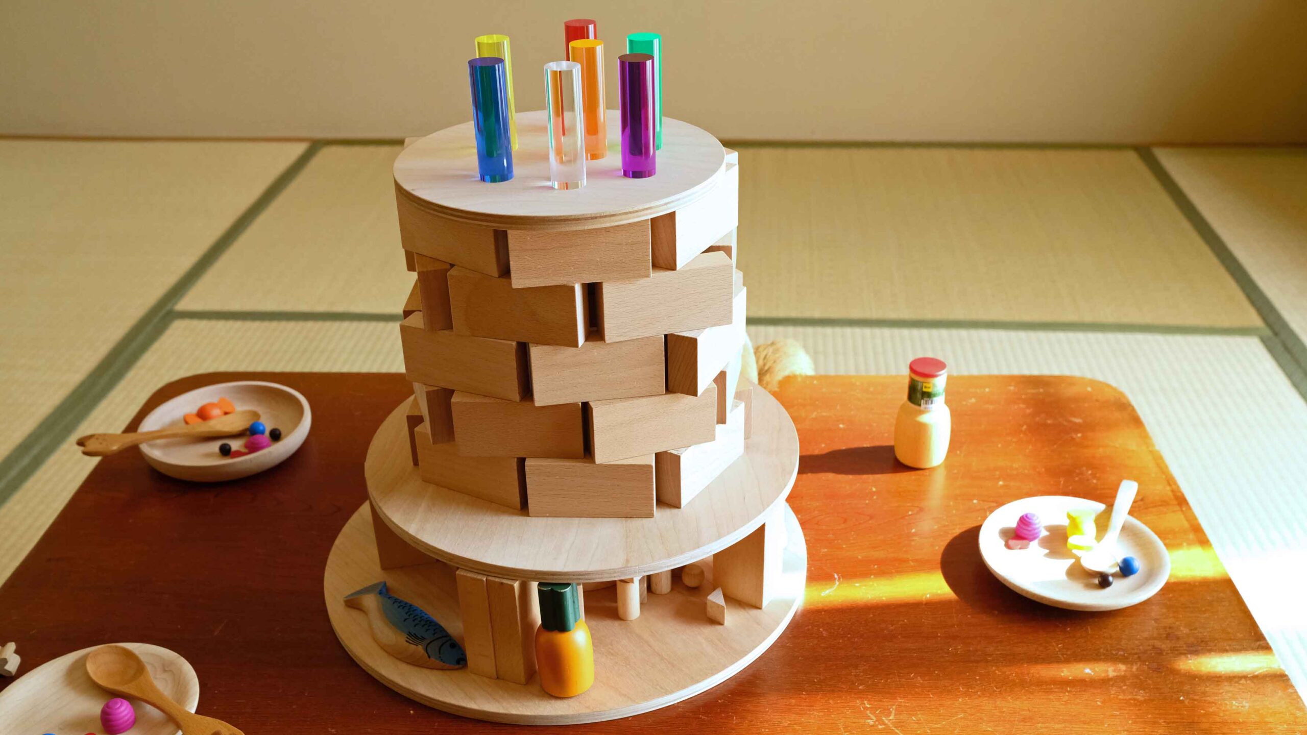 積み木で作ったケーキ